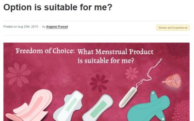 Freedom of Choice: What Menstrual Flow Option is suitable for me?